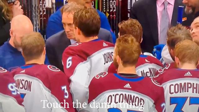 Incredible lip reading video reveals that Sakic told Avs players to touch the Clarence Campbell Bowl