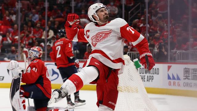 Dylan Larkin was fueled by trash talk at the NHL All-Star Game.