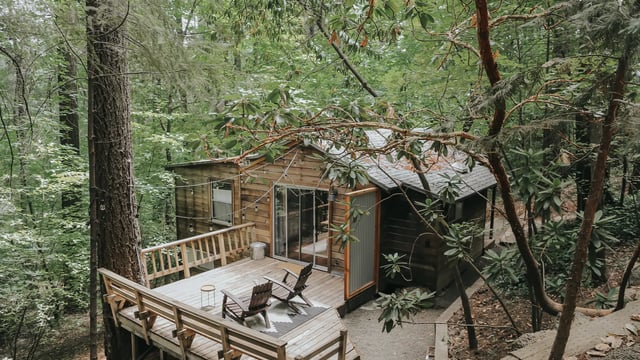 De petite cabine négligée à charmant cocon douillet au cœur de la nature