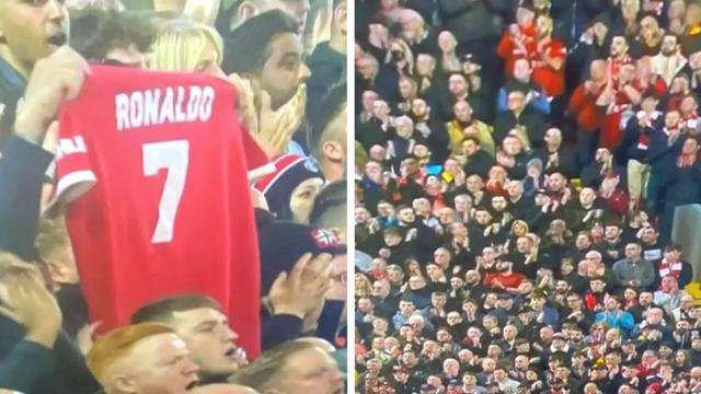 Des supporteurs anglais rendent un vibrant hommage à Cristiano Ronaldo qui a perdu son fils nouveau-né