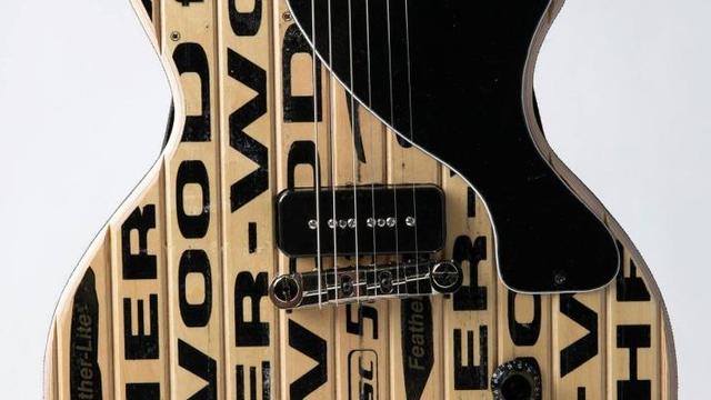 (PHOTOS): You can buy this INSANE guitar made from hockey sticks!
