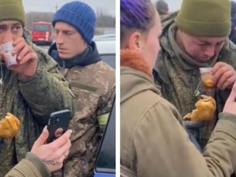 Un soldat russe fond en larmes après s'être rendu à l'Ukraine