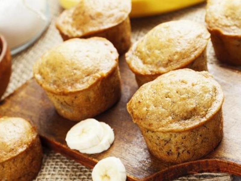 Bananes, yogourt grec et avoine : Un muffin facile et rapide
