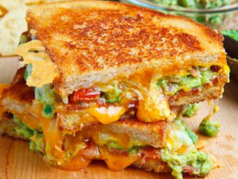 Grilled-Cheese Bacon & Guacamole